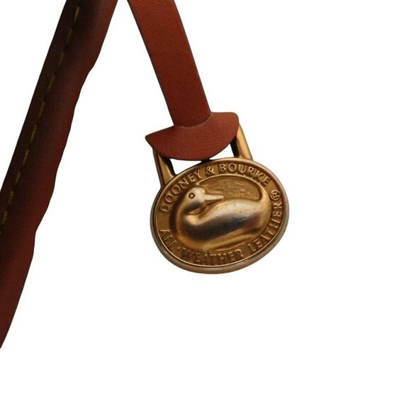 Vintage Dooney & Bourke All Weather Navy Blue Pebble Leather Crossbody Handbag - Picture 11 of 12